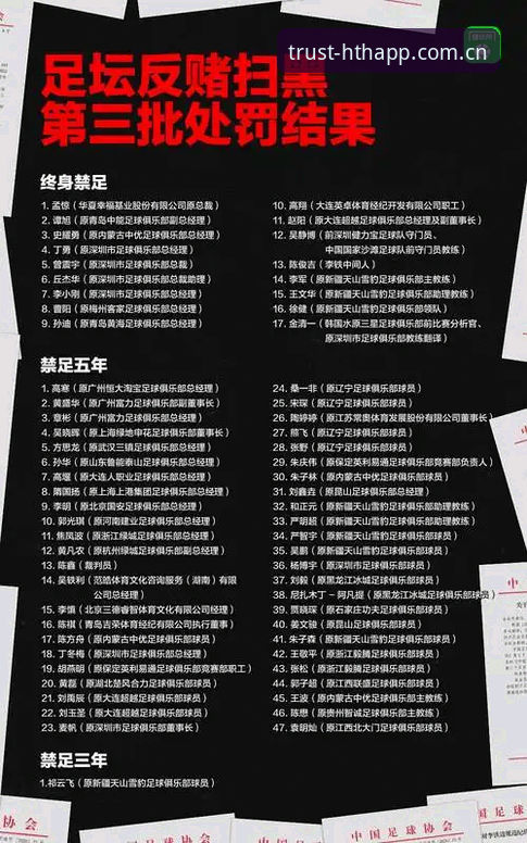 华体会体育使用教程：如何通过平台解读足协第三批禁足名单事件